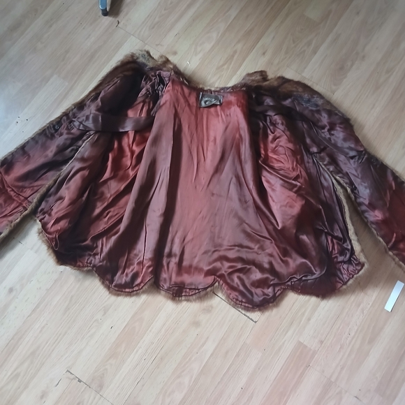 L.Bamberger & CO. Newark Elegant Brown Fur Mink Stole Wrap - Picture 7 of 16